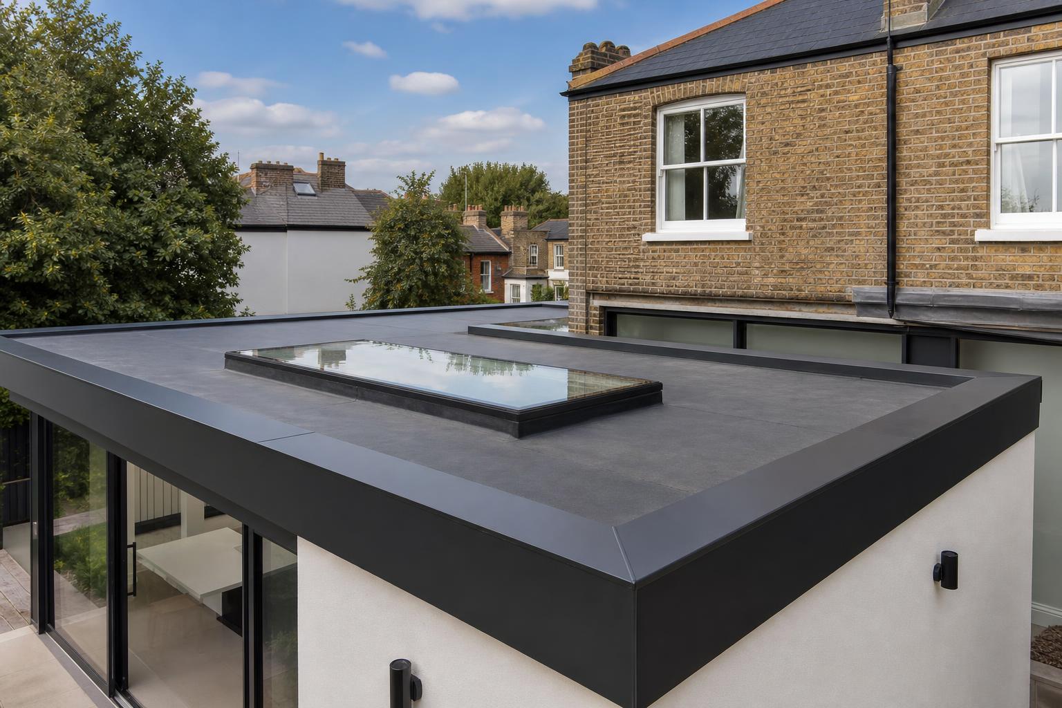 StormRidge installing a new flat roof deck on an extension across Devon, Exeter and Plymouth