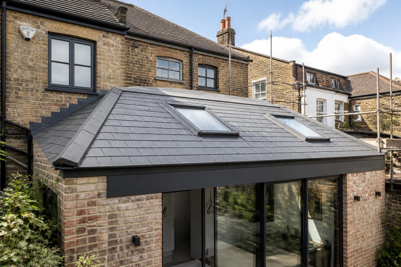 A stunning new roof installation on a home extension by StormRidge, serving Devon, Exeter and Plymouth